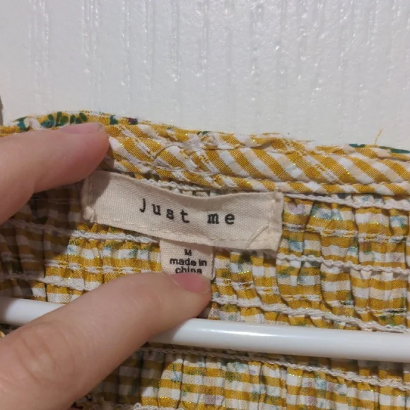 Just Me Yellow Dress with Lace Details - Picture 2 of 5